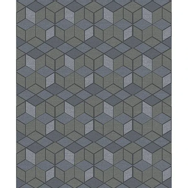 2809-IH18106 | Joanne Taupe Blox Wallpaper
