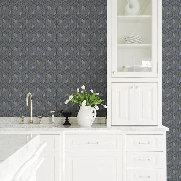 Brewster Home Fashions Joanne Taupe Blox Wallpaper | Wallpaper Twins Brewster Home Fashions Joanne Taupe Blox Wallpaper - SKU 2809-IH18106