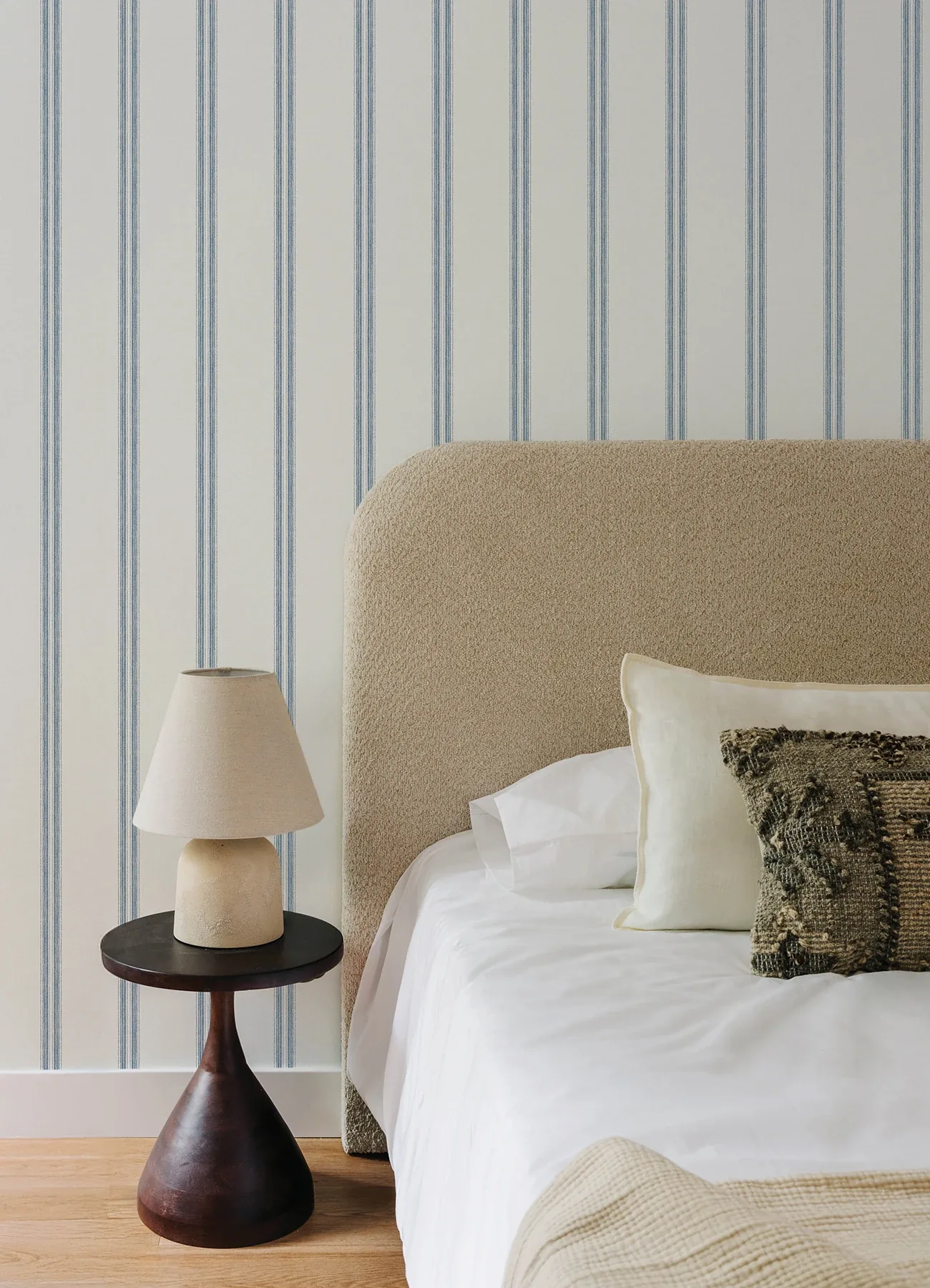 Brewster Home Fashions Johnny Blue Stripes Wallpaper - SKU 4169-13075