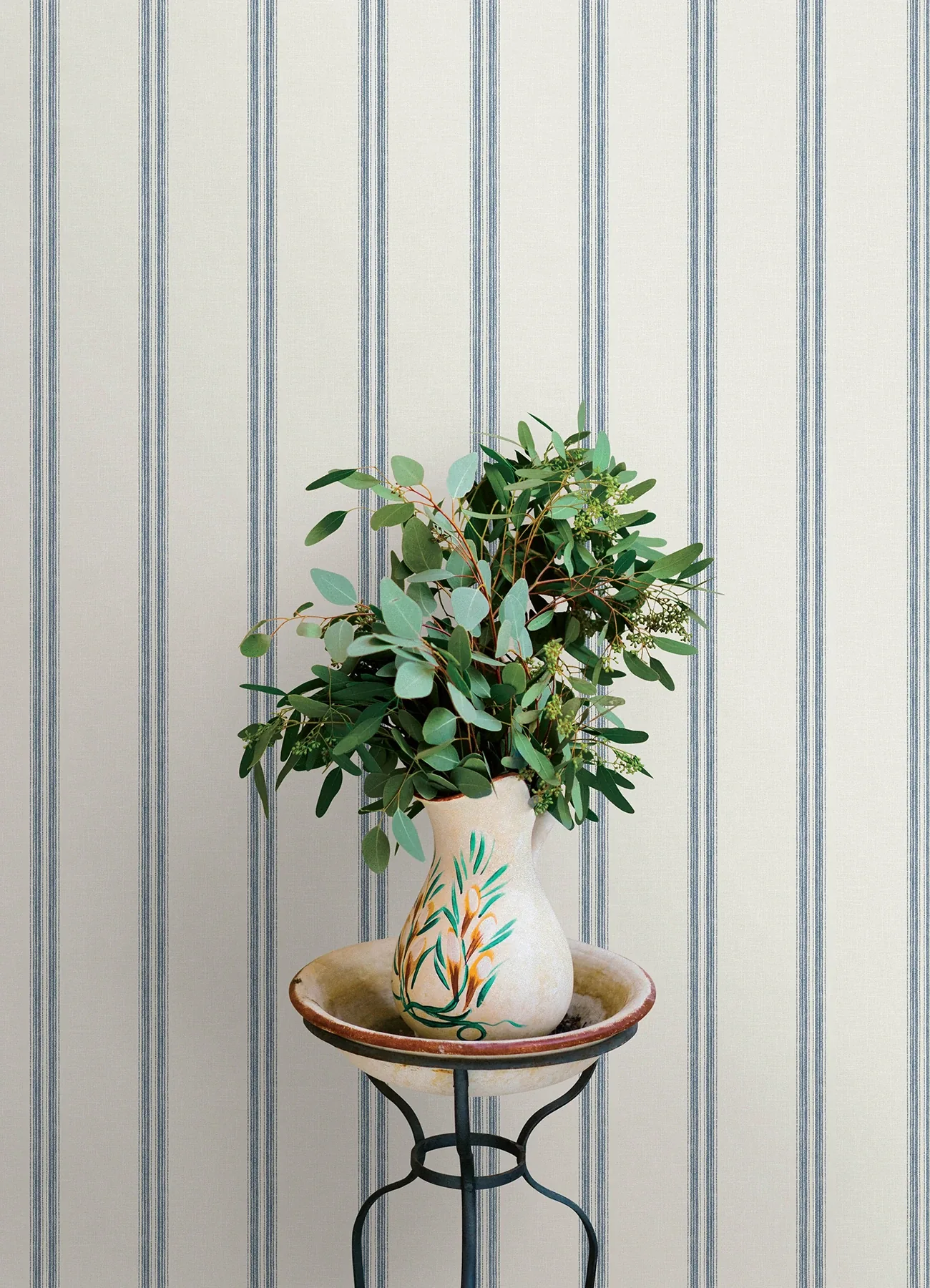 Brewster Home Fashions Johnny Blue Stripes Wallpaper | Wallpaper Twins Brewster Home Fashions Johnny Blue Stripes Wallpaper - SKU 4169-13075
