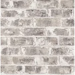 Brewster Home Fashions Jomax Grey Warehouse Brick Wallpaper | Wallpaper Twins Brewster Home Fashions Jomax Grey Warehouse Brick Wallpaper - SKU UW24761