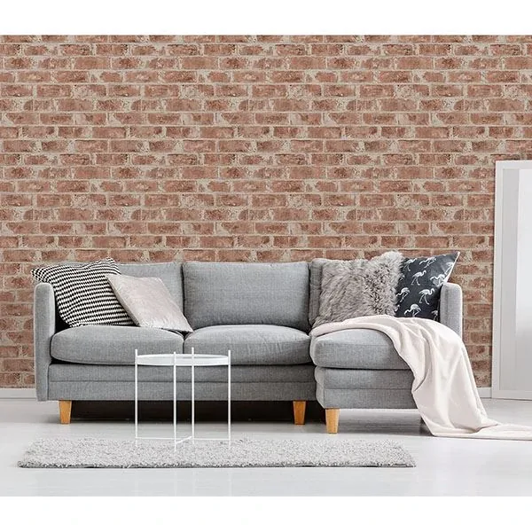 Brewster Home Fashions Jomax Red Warehouse Brick Wallpaper - SKU UW24760