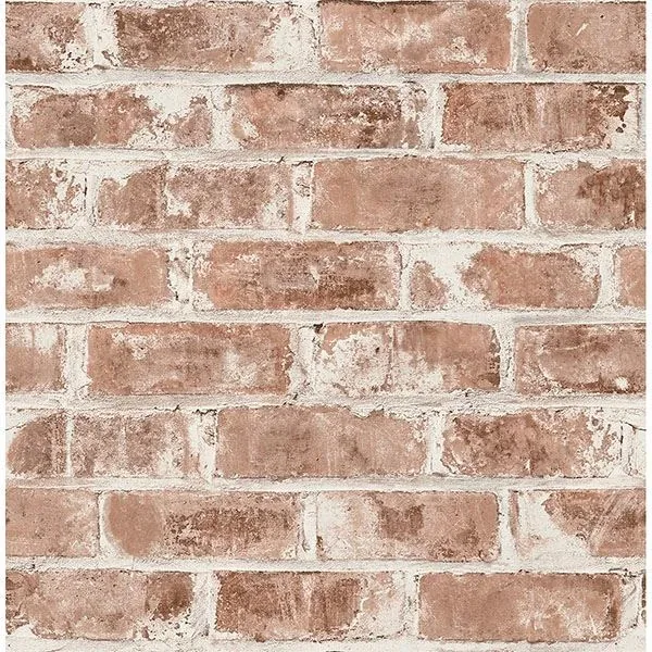 Brewster Home Fashions Jomax Red Warehouse Brick Wallpaper - SKU UW24760