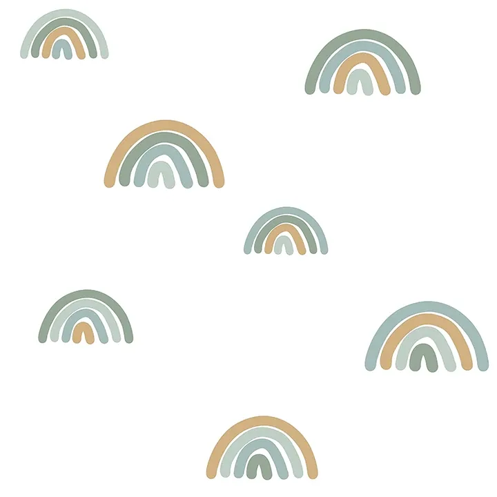 Brewster Home Fashions Joss Teal Rainbow Wallpaper - SKU 4060-139254