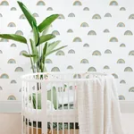 Brewster Home Fashions Joss Teal Rainbow Wallpaper | Wallpaper Twins Brewster Home Fashions Joss Teal Rainbow Wallpaper - SKU 4060-139254