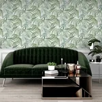 Brewster Home Fashions Juan Green Palm Leaves Wallpaper | Wallpaper Twins Brewster Home Fashions Juan Green Palm Leaves Wallpaper - SKU AH923909