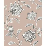Brewster Home Fashions Juliette Light Pink Jacobean Wallpaper - SKU FD43451