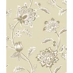 Brewster Home Fashions Juliette Light Yellow Jacobean Wallpaper - SKU FD43452