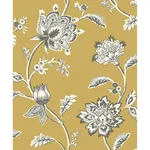 Brewster Home Fashions Juliette Mustard Jacobean Wallpaper | Wallpaper Twins Brewster Home Fashions Juliette Mustard Jacobean Wallpaper - SKU FD43450