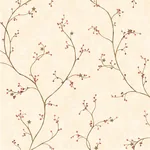 Brewster Home Fashions Justine Khaki Berry Trail Wallpaper | Wallpaper Twins Brewster Home Fashions Justine Khaki Berry Trail Wallpaper - SKU 3123-44034