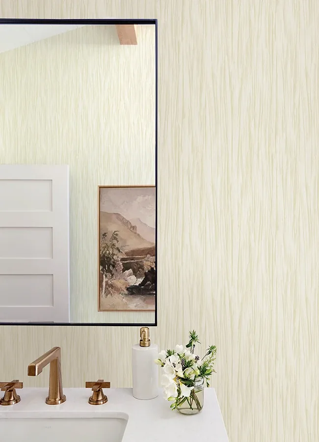 Brewster Home Fashions Kahuna Cream Waves Wallpaper - SKU 4168-17724