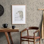 Brewster Home Fashions Kaiya Grey Leaves Wallpaper | Wallpaper Twins Brewster Home Fashions Kaiya Grey Leaves Wallpaper - SKU 4035-37549-3