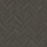 Brewster Home Fashions Kaliko Dark Grey Wood Herringbone Wallpaper - SKU 3123-10110