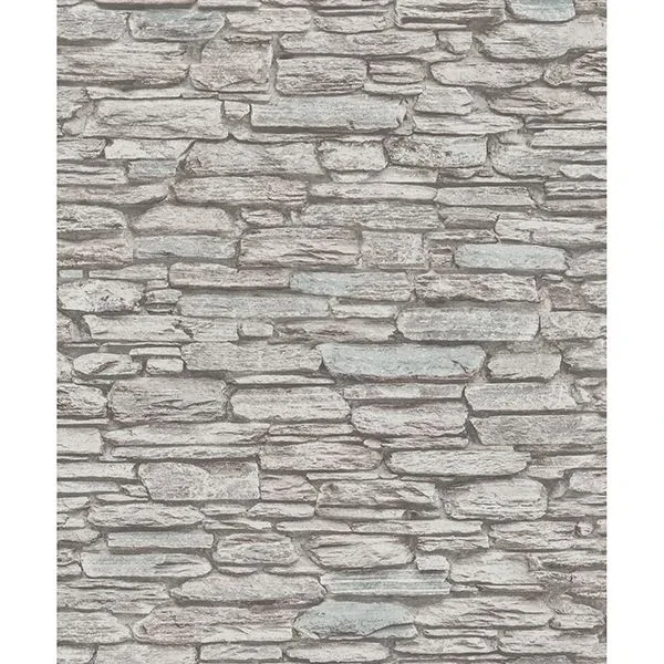 Brewster Home Fashions Kamen Brown Stone Wallpaper - SKU MG81904