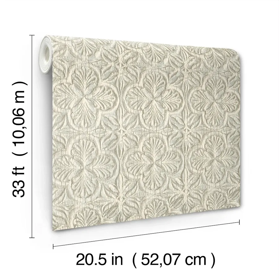 Brewster Home Fashions Karachi Aqua Wooden Damask Wallpaper | Wallpaper Twins Brewster Home Fashions Karachi Aqua Wooden Damask Wallpaper - SKU 3125-72335