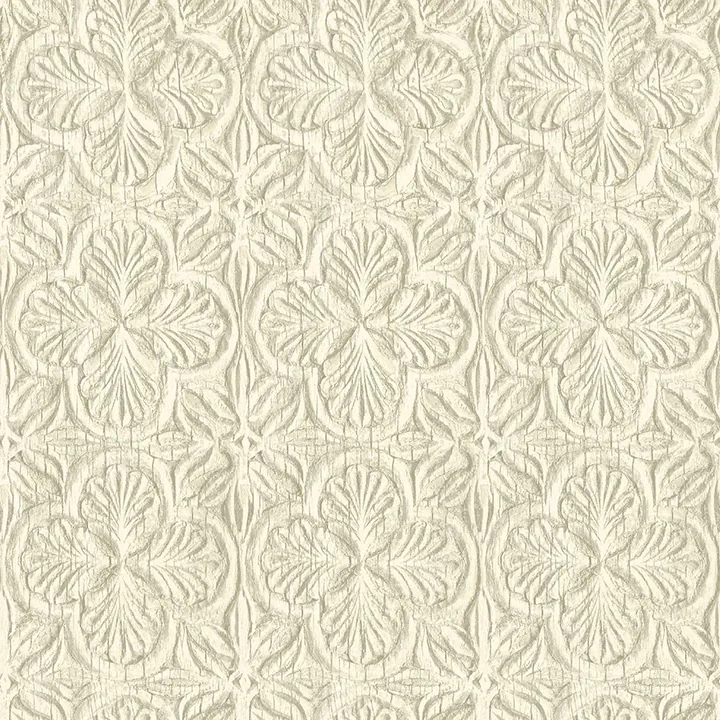 3125-72333 | Karachi Cream Wooden Damask Wallpaper