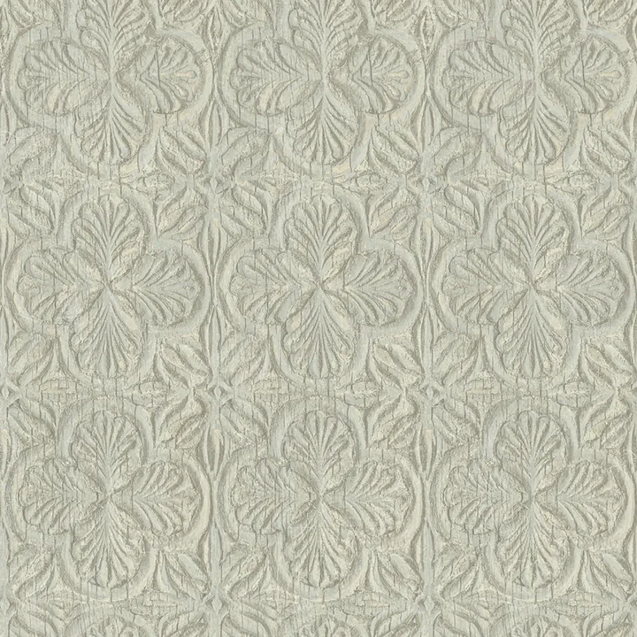 3125-72332 | Karachi Light Blue Wooden Damask Wallpaper