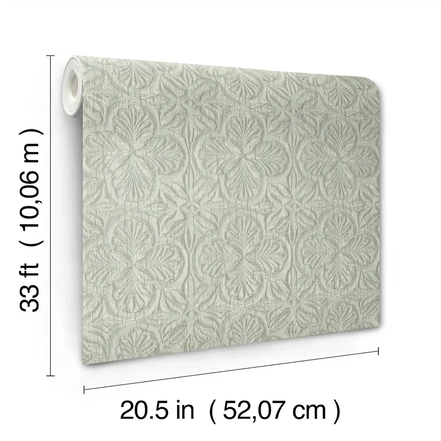 Brewster Home Fashions Karachi Light Blue Wooden Damask Wallpaper | Wallpaper Twins Brewster Home Fashions Karachi Light Blue Wooden Damask Wallpaper - SKU 3125-72332