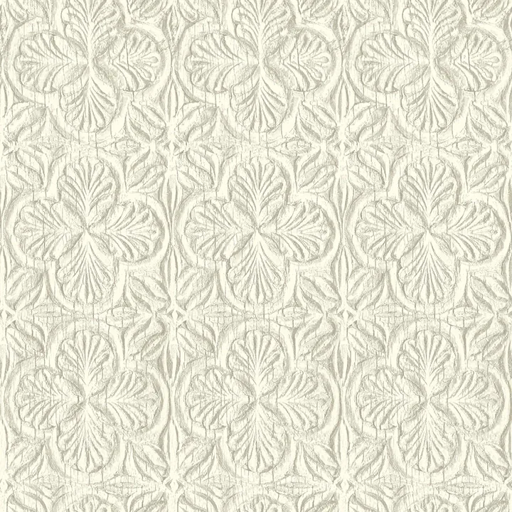 3125-72334 | Karachi White Wooden Damask Wallpaper