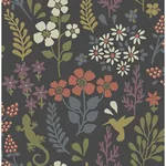 Brewster Home Fashions Karina Charcoal Meadow Wallpaper | Wallpaper Twins Brewster Home Fashions Karina Charcoal Meadow Wallpaper - SKU 2980-26170