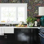 Brewster Home Fashions Karina Charcoal Meadow Wallpaper | Wallpaper Twins Brewster Home Fashions Karina Charcoal Meadow Wallpaper - SKU 2980-26170
