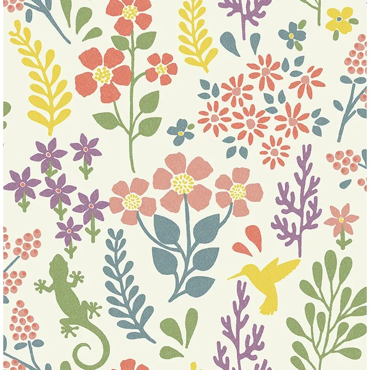 2980-26172 | Karina Multicolor Meadow Wallpaper