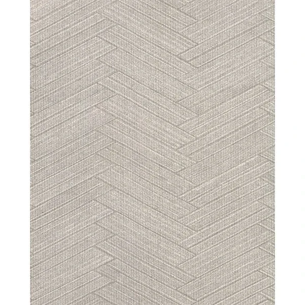 Brewster Home Fashions Karma Light Grey Herringhone Weave Wallpaper - SKU 2830-2763
