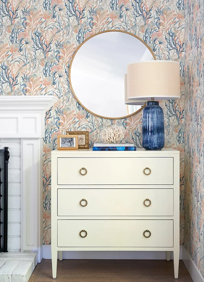 Brewster Home Fashions Kelp Garden Coral Tropical Reef Wallpaper | Wallpaper Twins Brewster Home Fashions Kelp Garden Coral Tropical Reef Wallpaper - SKU 4071-71000