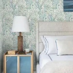 Brewster Home Fashions Kelp Garden Light Blue Tropical Reef Wallpaper | Wallpaper Twins Brewster Home Fashions Kelp Garden Light Blue Tropical Reef Wallpaper - SKU 4071-71003