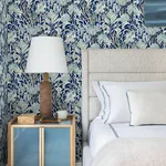 Brewster Home Fashions Kelp Garden Navy Tropical Reef Wallpaper | Wallpaper Twins Brewster Home Fashions Kelp Garden Navy Tropical Reef Wallpaper - SKU 4071-71001