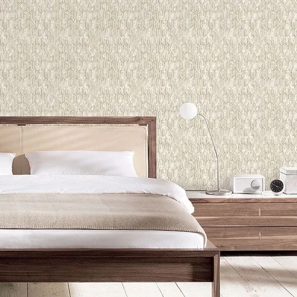 Brewster Home Fashions Kendall Off White Geometric Wallpaper - SKU 2838-IH2214