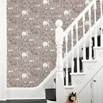 Brewster Home Fashions Kenji Light Brown Safari Wallpaper - SKU 4060-139271