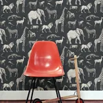 Brewster Home Fashions Kenji Navy Safari Wallpaper - SKU 4060-139272