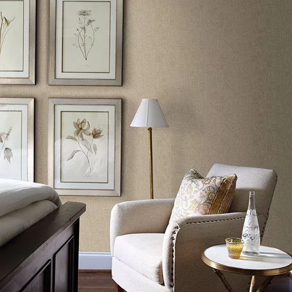 Brewster Home Fashions Kensho Beige Parquet Wood Wallpaper - SKU 2830-2756
