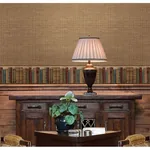 Brewster Home Fashions Kent Red Faux Grasscloth Wallpaper - SKU MAN01695