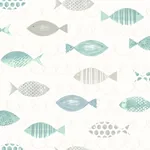 Brewster Home Fashions Key Teal Sea Fish Wallpaper | Wallpaper Twins Brewster Home Fashions Key Teal Sea Fish Wallpaper - SKU 3120-12044