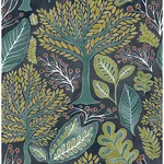 Brewster Home Fashions Kiah Blue Forest Wallpaper - SKU 2980-26186