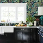 Brewster Home Fashions Kiah Blue Forest Wallpaper - SKU 2980-26186