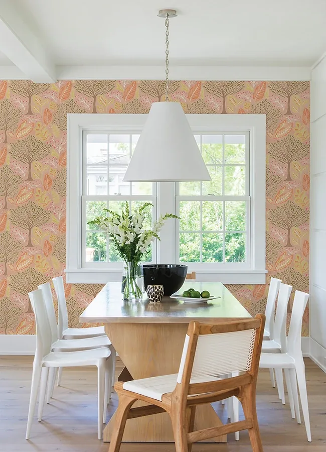Brewster Home Fashions Kiah Blush Forest Wallpaper - SKU 2980-26185