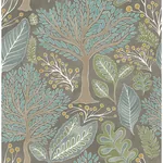 Brewster Home Fashions Kiah Taupe Forest Wallpaper - SKU 2980-26182