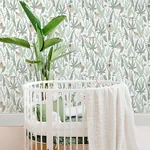 Brewster Home Fashions Kiki Light Green Monkeys Wallpaper - SKU 4060-139071