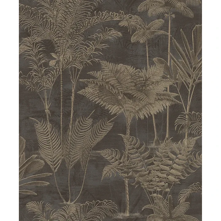 Brewster Home Fashions Kinabalu Black Rainforest Wallpaper - SKU RH555165