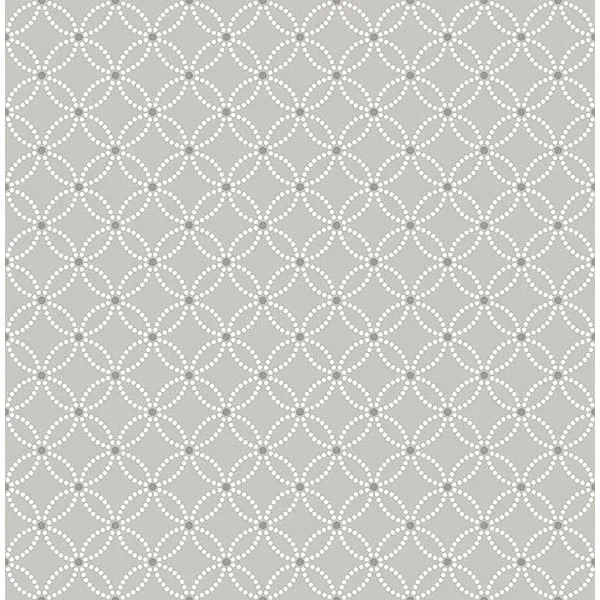 Brewster Home Fashions Kinetic Grey Geometric Floral Wallpaper - SKU 2704-21843