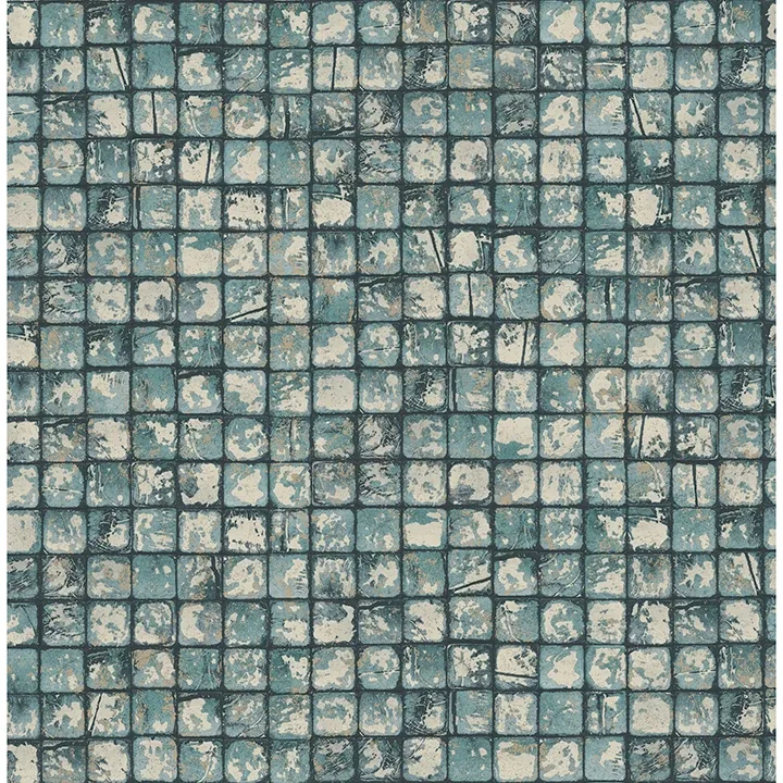 4125-26758 | Kingsley Blue Tiled Wallpaper