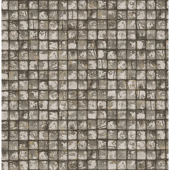 4125-26756 | Kingsley Grey Tiled Wallpaper