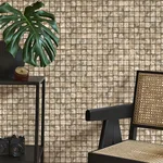 Brewster Home Fashions Kingsley Neutral Tiled Wallpaper - SKU 4125-26757