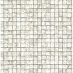 Brewster Home Fashions Kingsley Off White Tiled Wallpaper - SKU 4125-26755