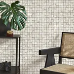 Brewster Home Fashions Kingsley Off White Tiled Wallpaper - SKU 4125-26755