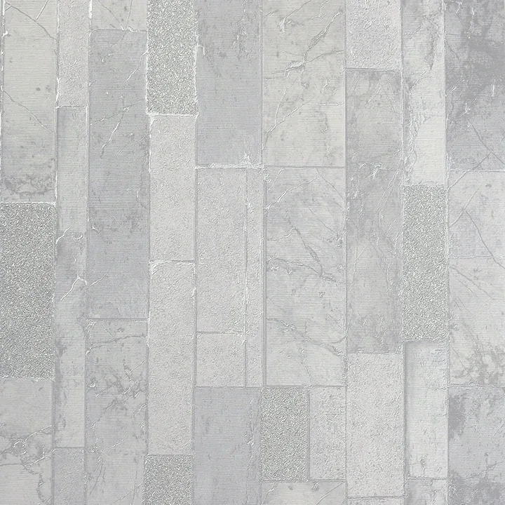 Brewster Home Fashions Kintsugi Silver Geometric Wallpaper - SKU AH295205