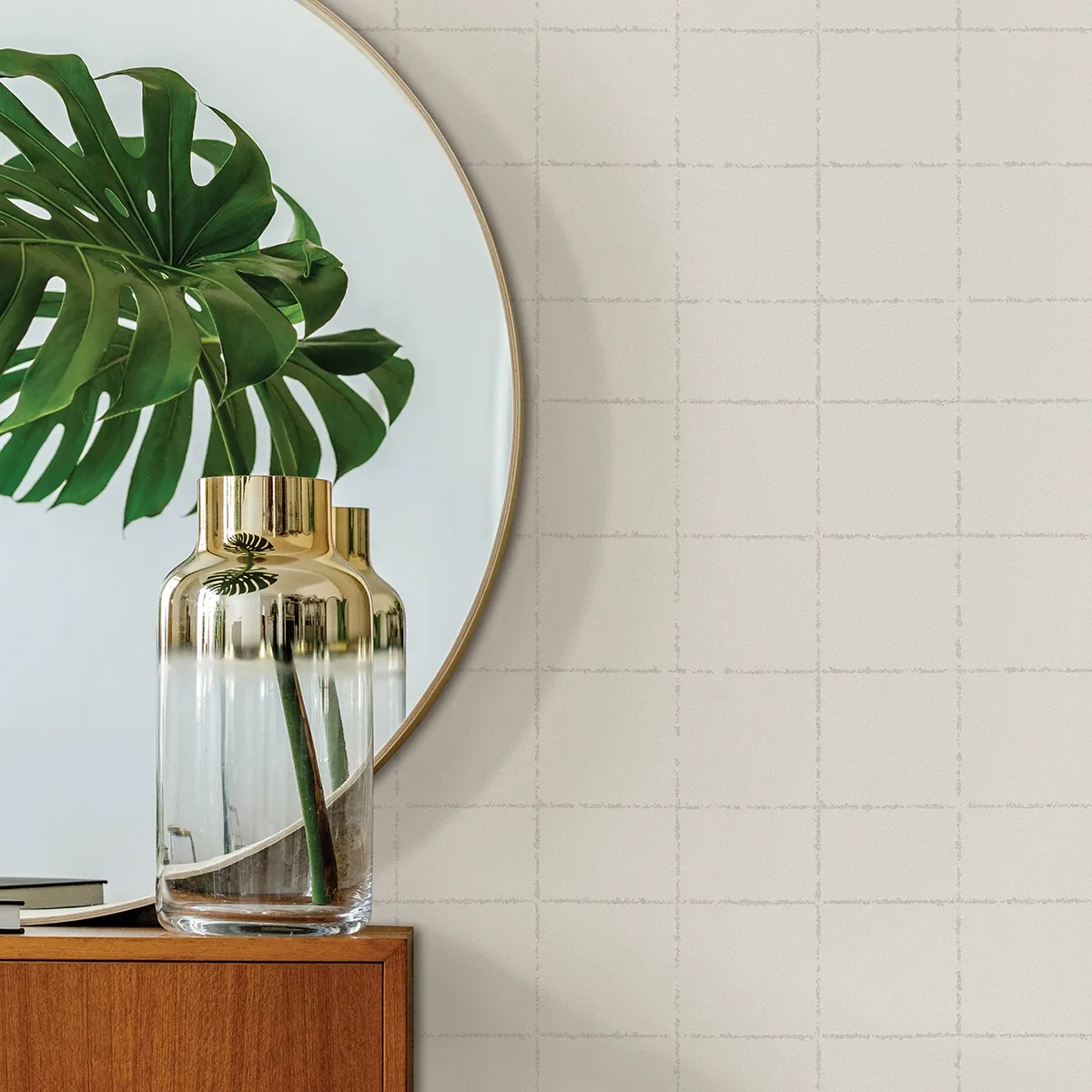 Brewster Home Fashions Kishi White Tile Wallpaper - SKU 4035-37551-5